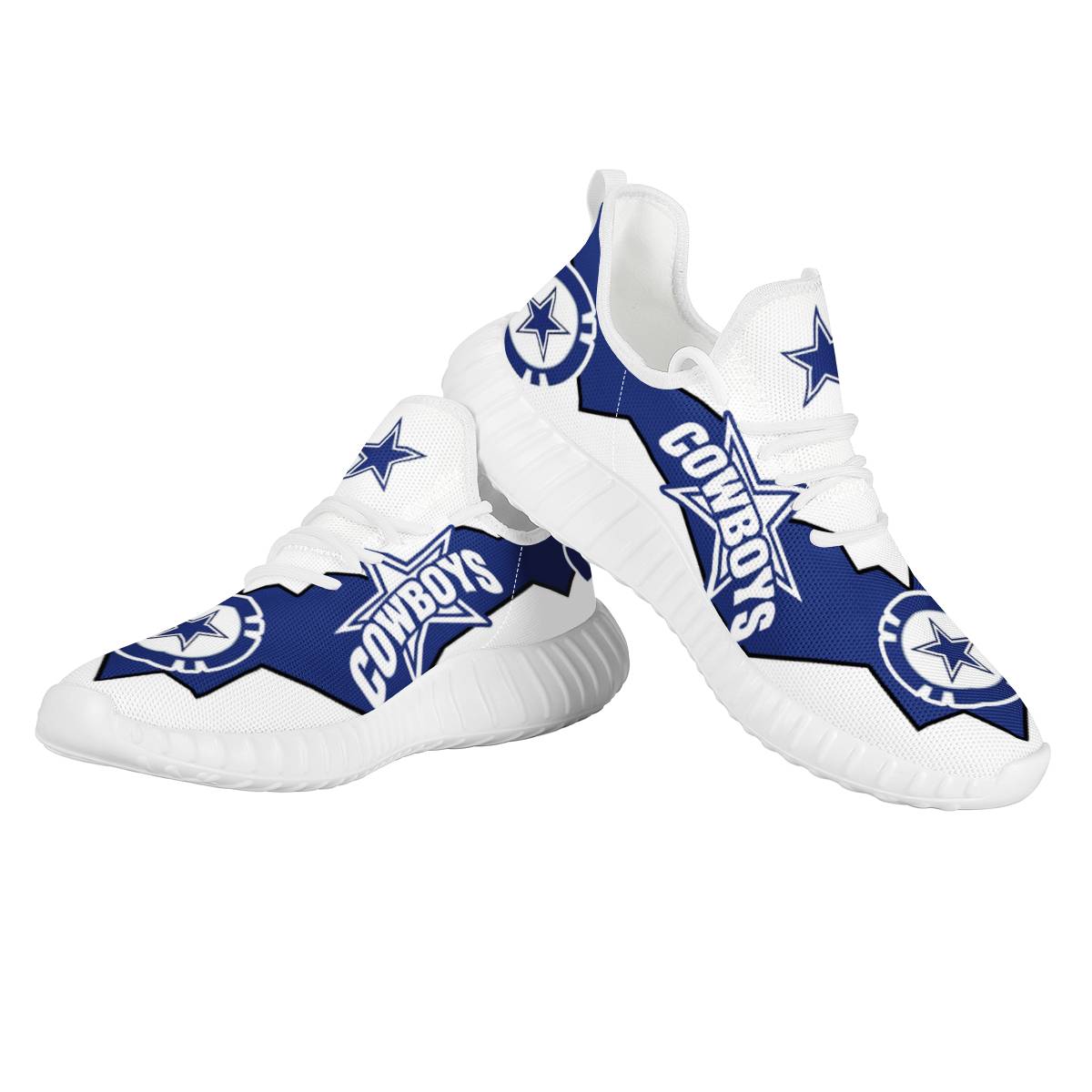Men's Dallas Cowboys Mesh Knit Sneakers/Shoes 028